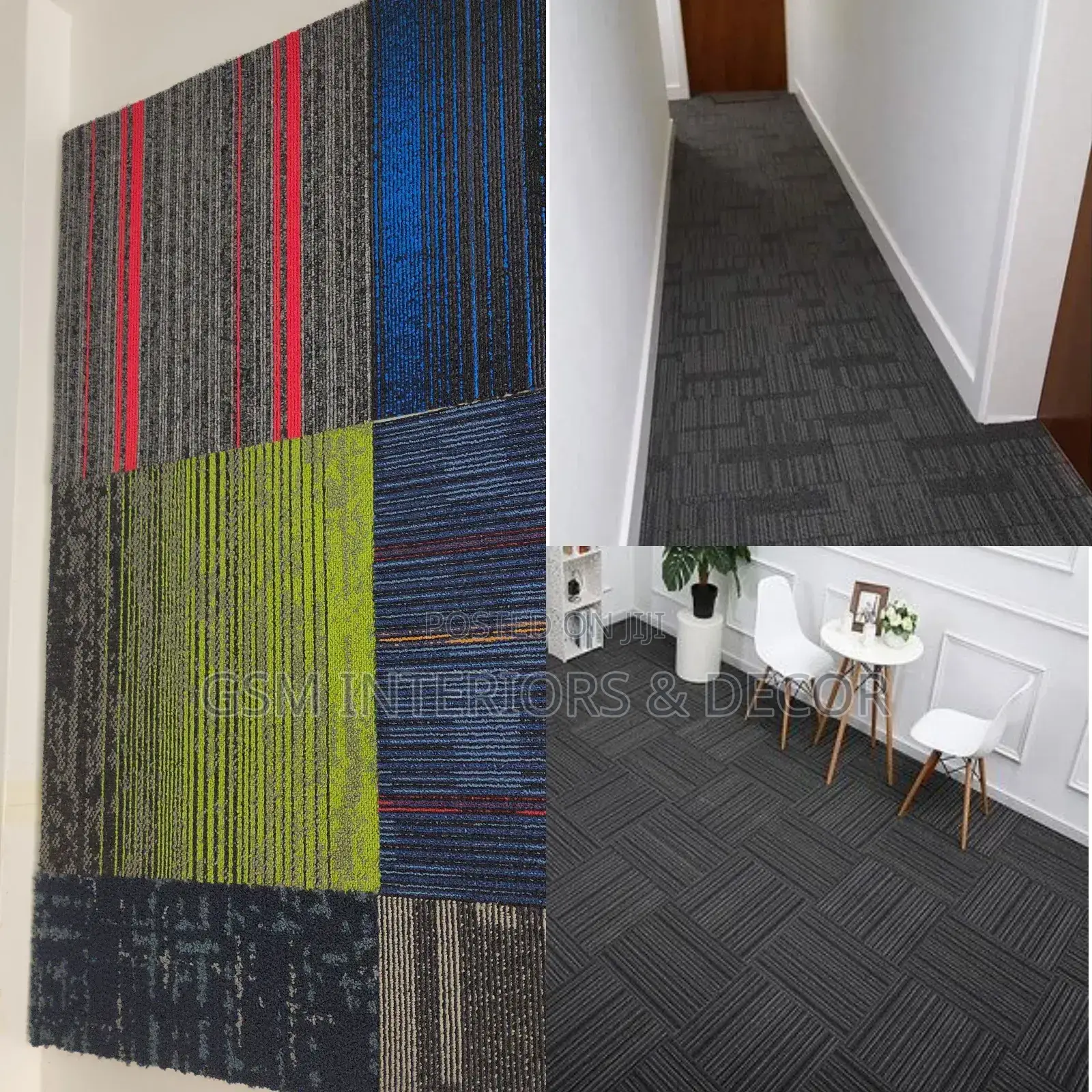 Wall to Wall Carpet in Carpet Tiles Version