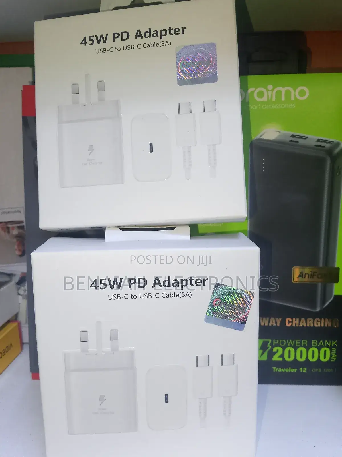 Original Samsung Fast Charger 45 Watts, One Meter Cable (5a)