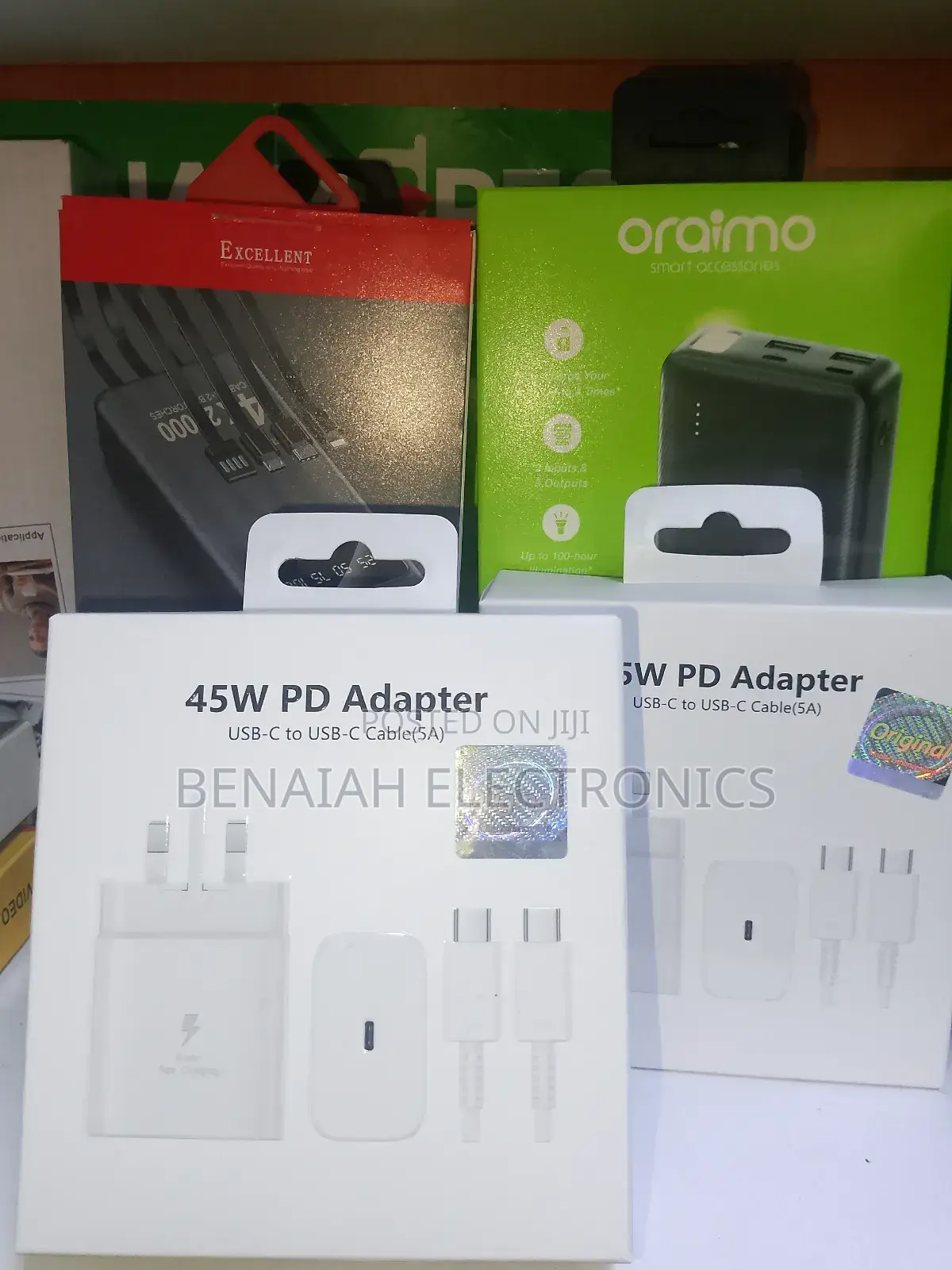 Samsung Charger 45 Watts (45 Pd Adapter,Usb-C to C 5a Cable)
