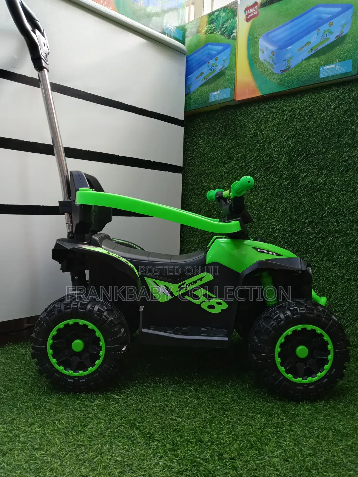 Manual Ride - On Car With Push Handle
