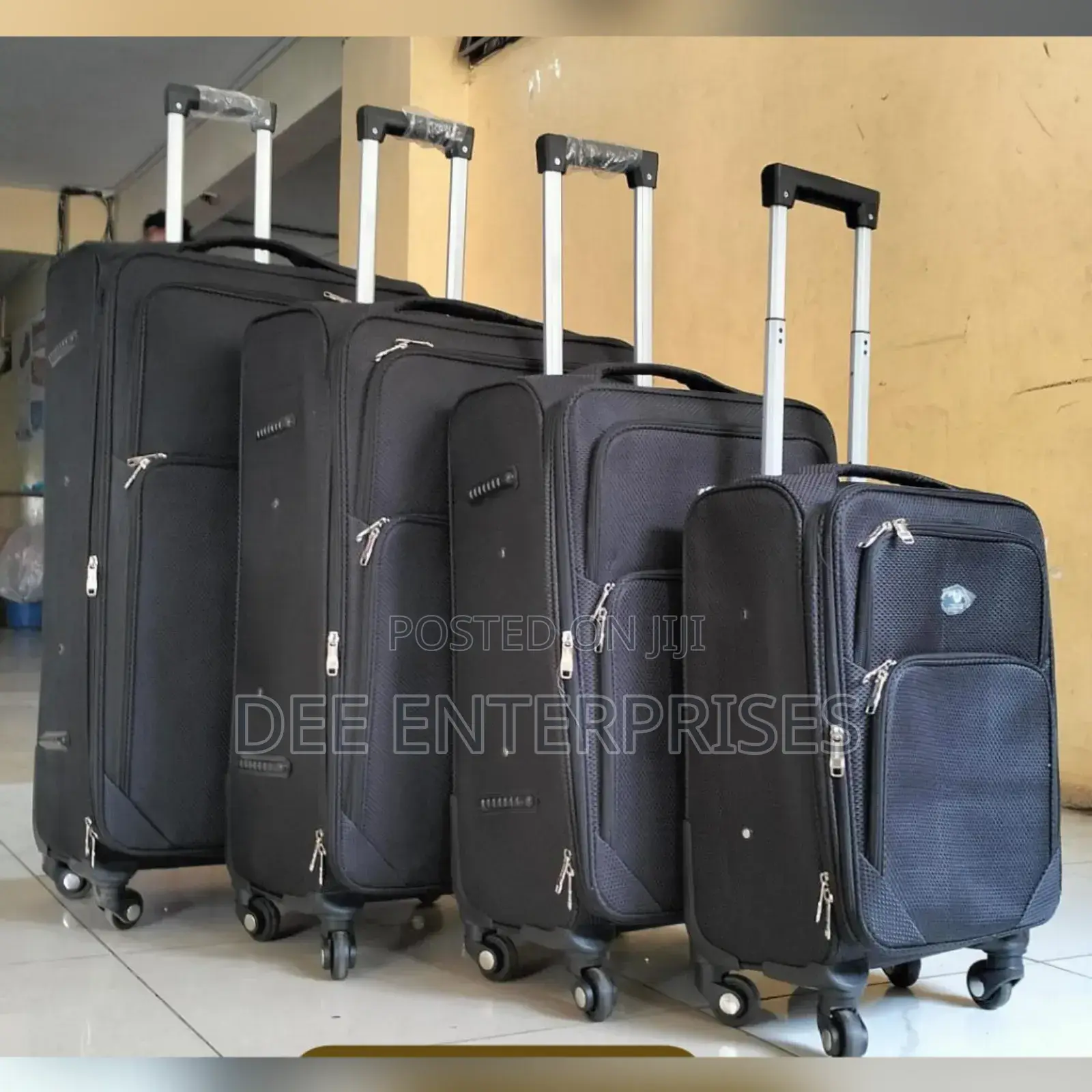 4 in 1 Fabric Laxurious Suitcase Briefcase Travel Bag