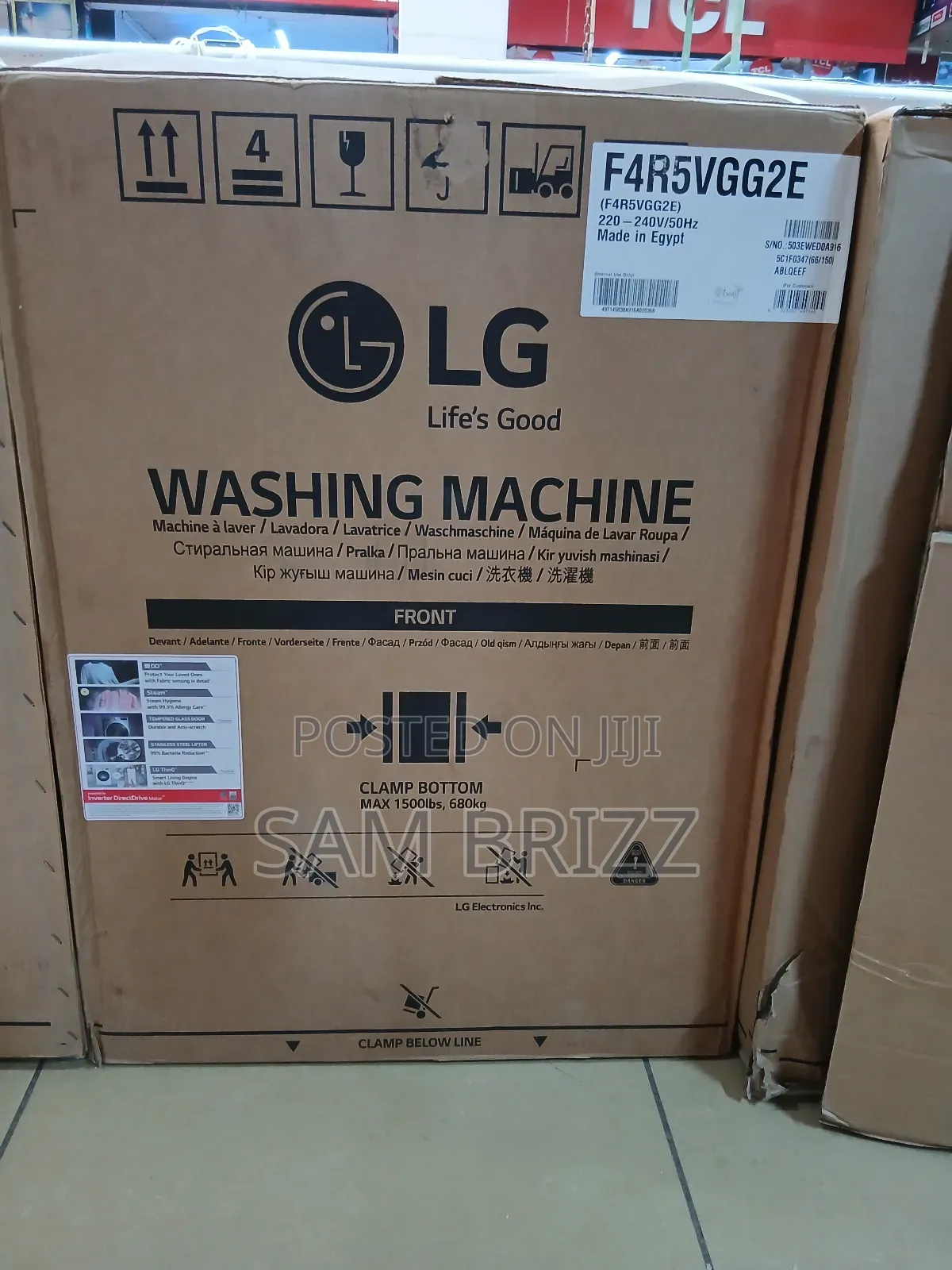Lg 9kgs Washing Machine Wash and Dry