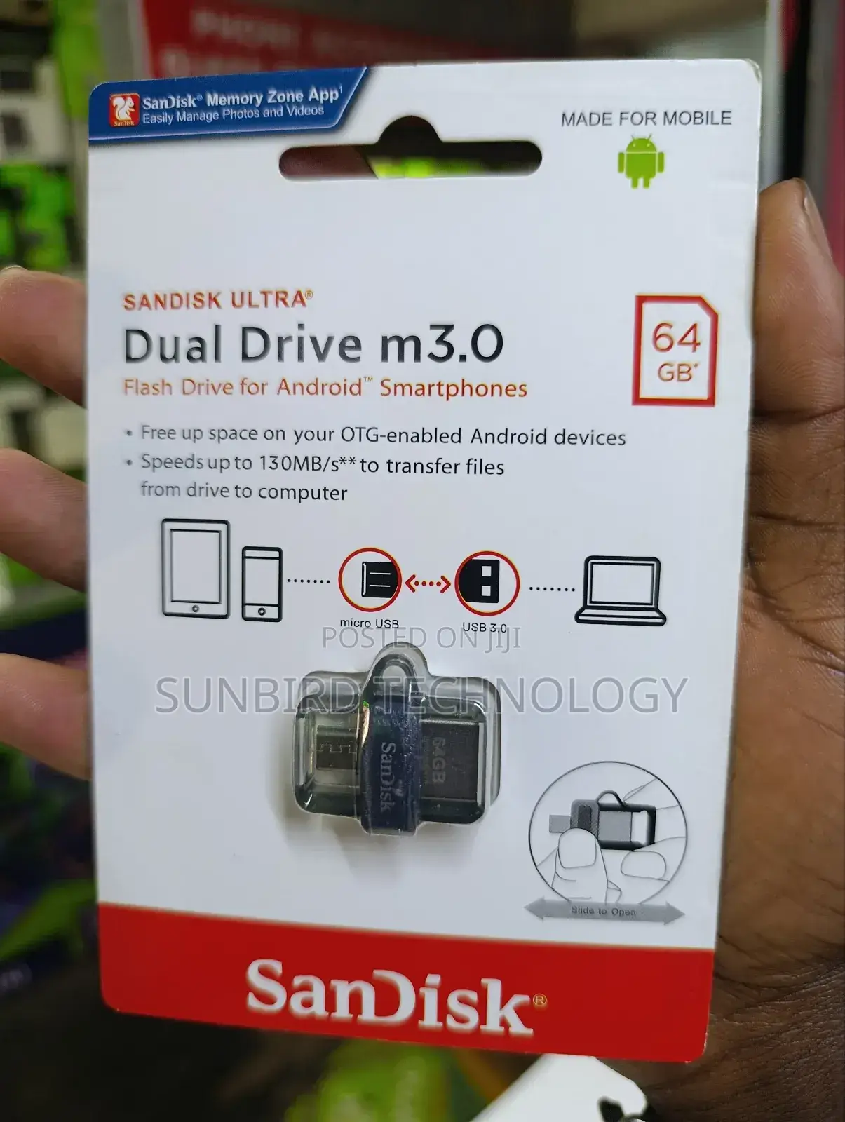 Sandisk Otg Ultra 3.0 64gb Flashdisk.