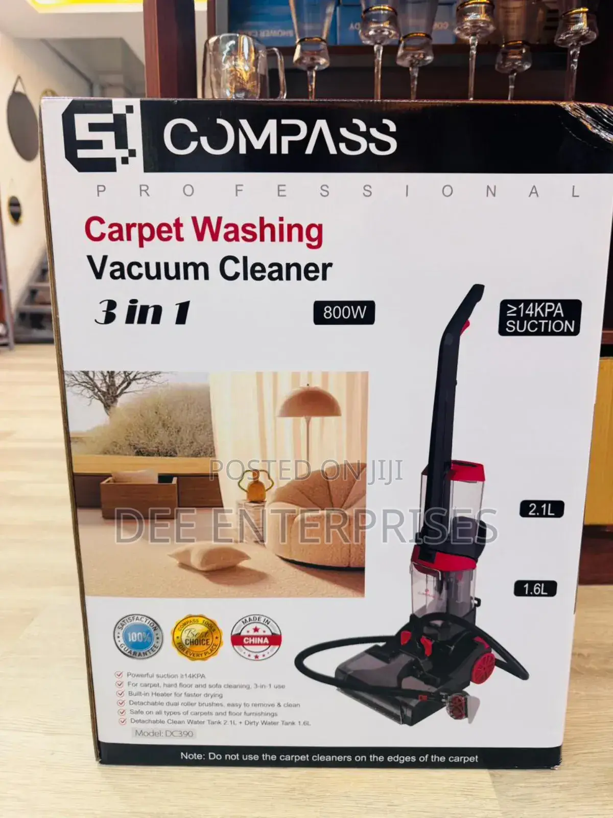 Compass 3-in-1 Vacuum Cleaner Carpet Washing Machine
