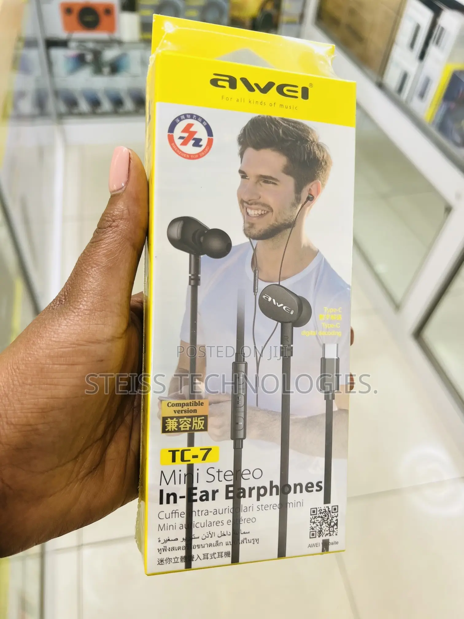 Awei Tc7 Type C Earphones