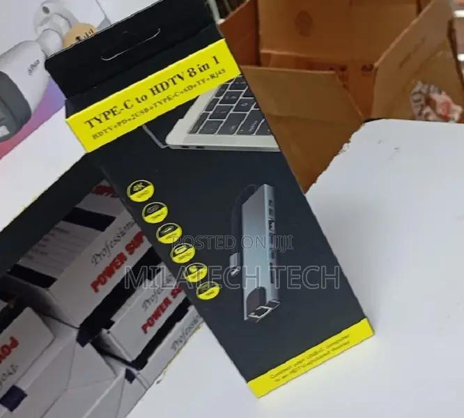 Type C to Hdmi 8 in 1 Hub Lattest