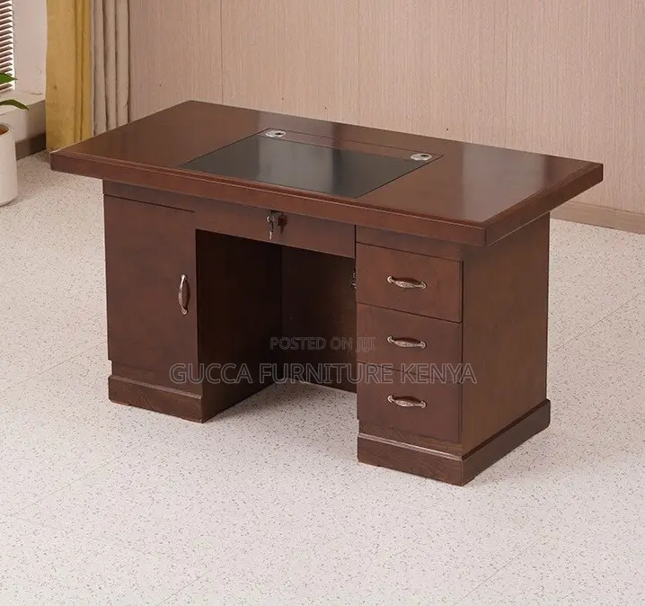 Office Desk:1.2mexecutive Simple Veneer Office Employee Desk
