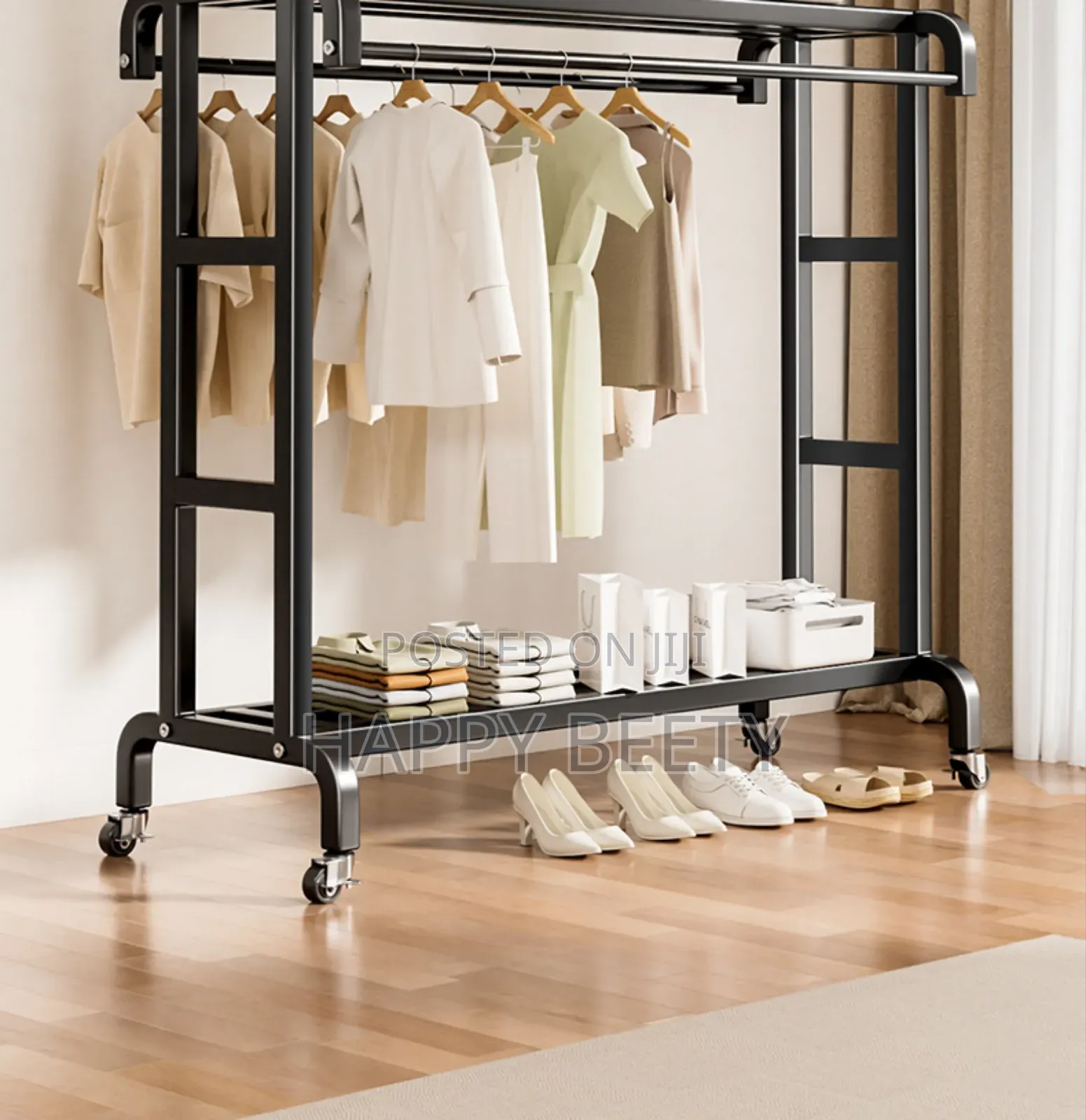 *Clothes Rack Household Indoor Bedroom Balcony Drying Rack