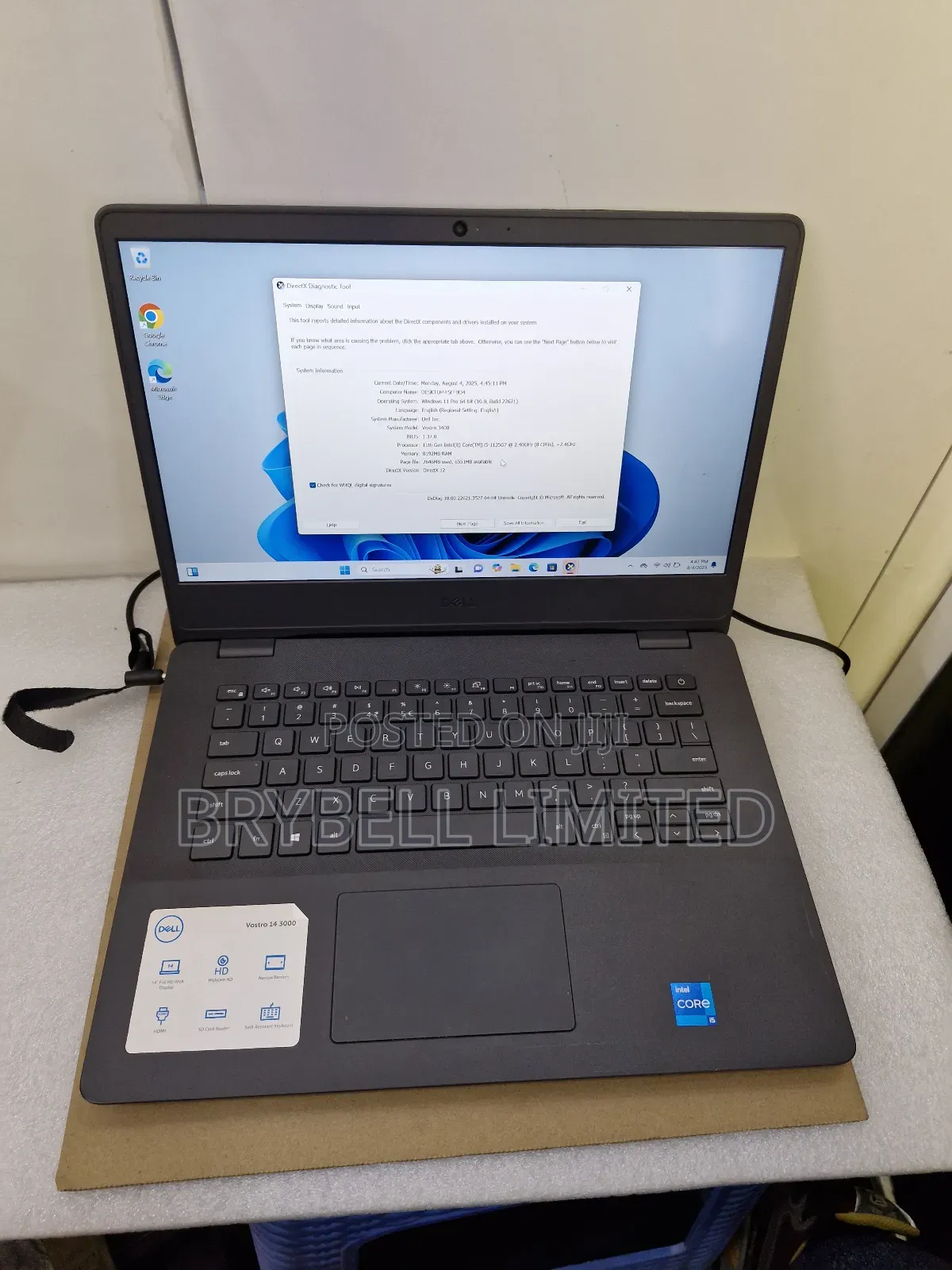 Laptop Dell Vostro 14 3000 8GB Intel Core I5 SSD 1T