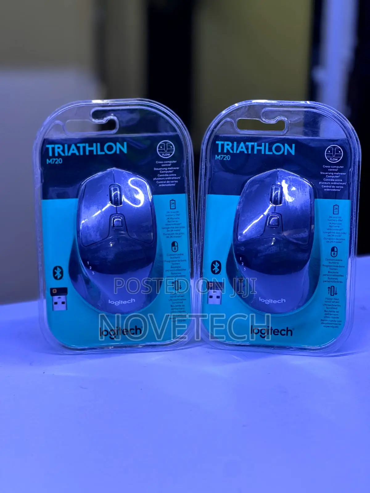 Logitech M720 Triathlon Multi-Device Bluetooth Wireless Mous