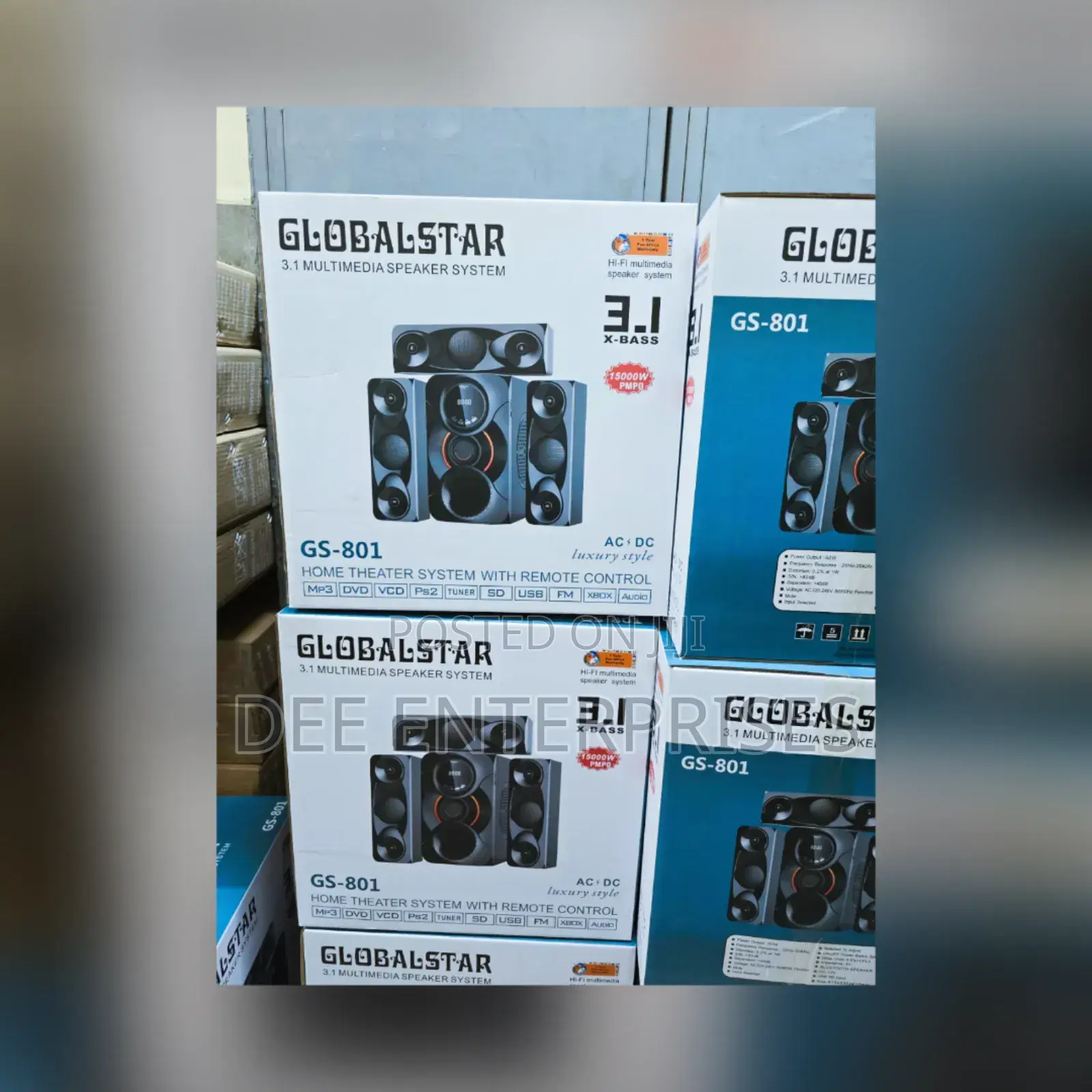 3.1ch Globalstar Home Theater System With Remote Control
