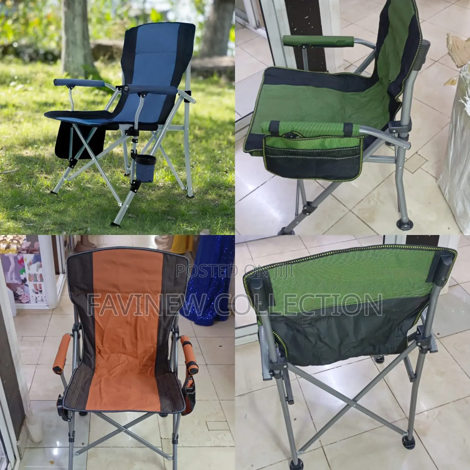 Folding Camping Chair With Cup Holder and Carry on Bag