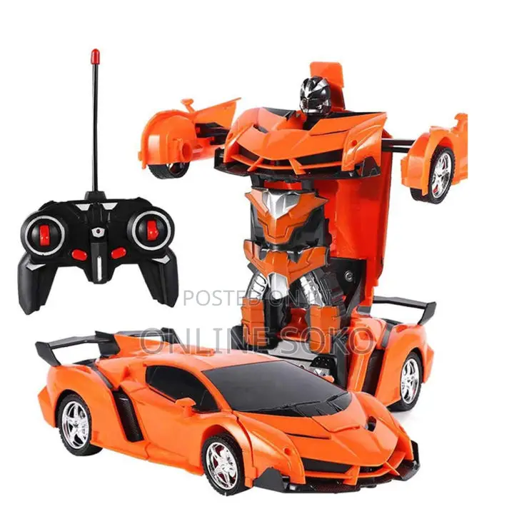 Kids Remote Control Battery Deformation Robot Toy Car