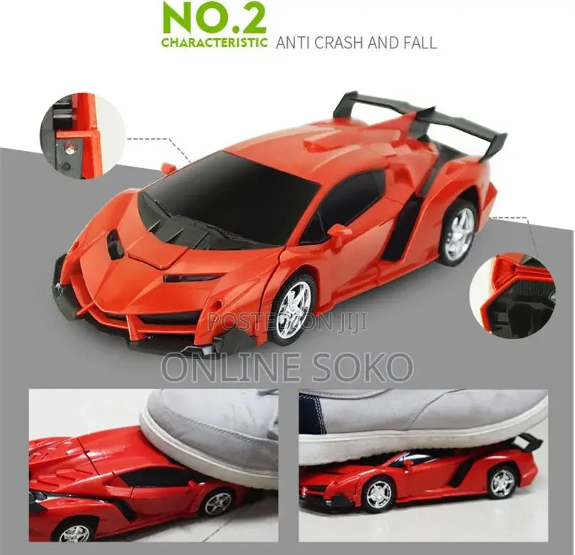 Kids Remote Control Battery Deformation Robot Toy Car