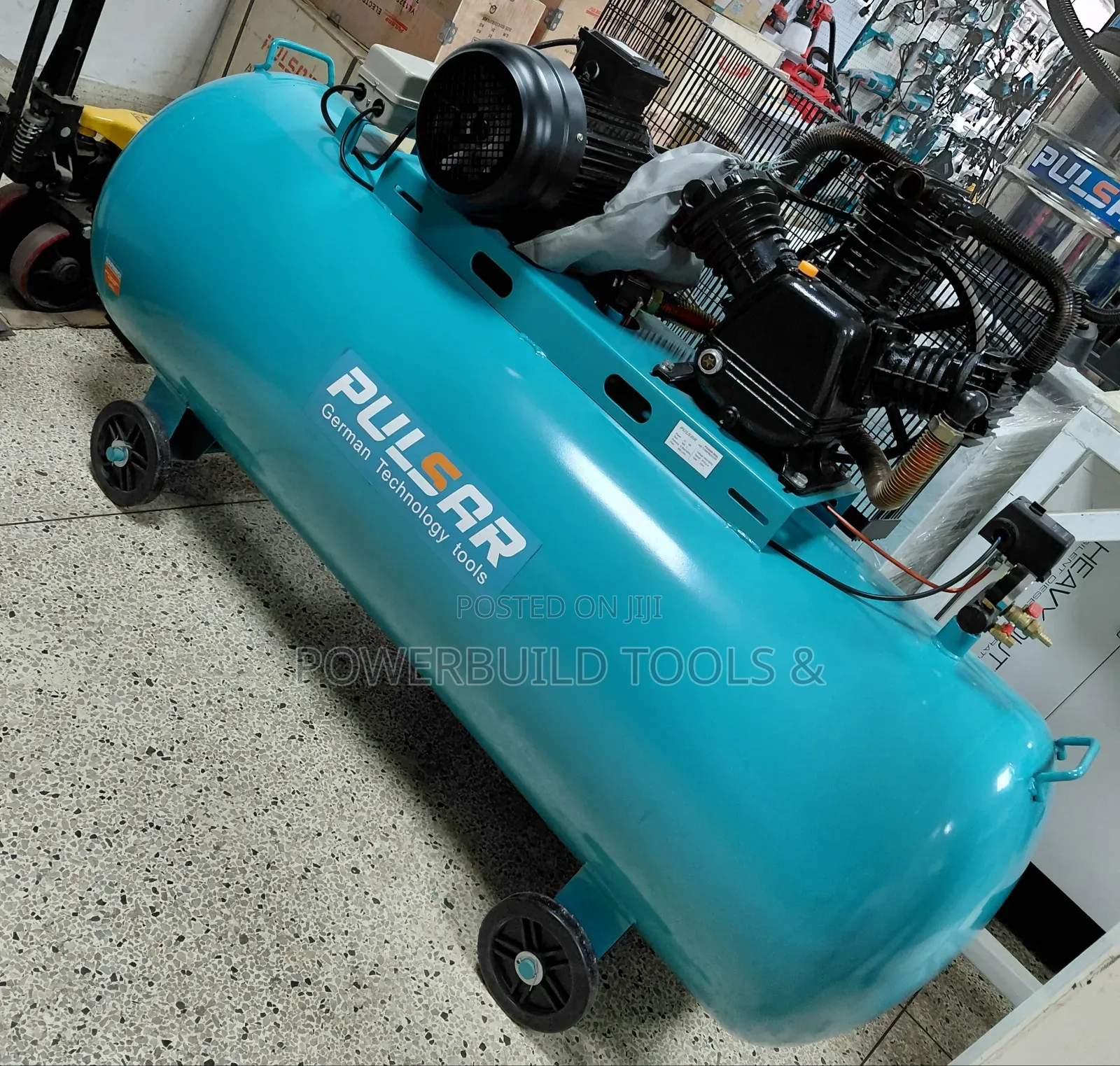 Pulsar 500l Electric Compressor Three Phase 10hp 3 Piston