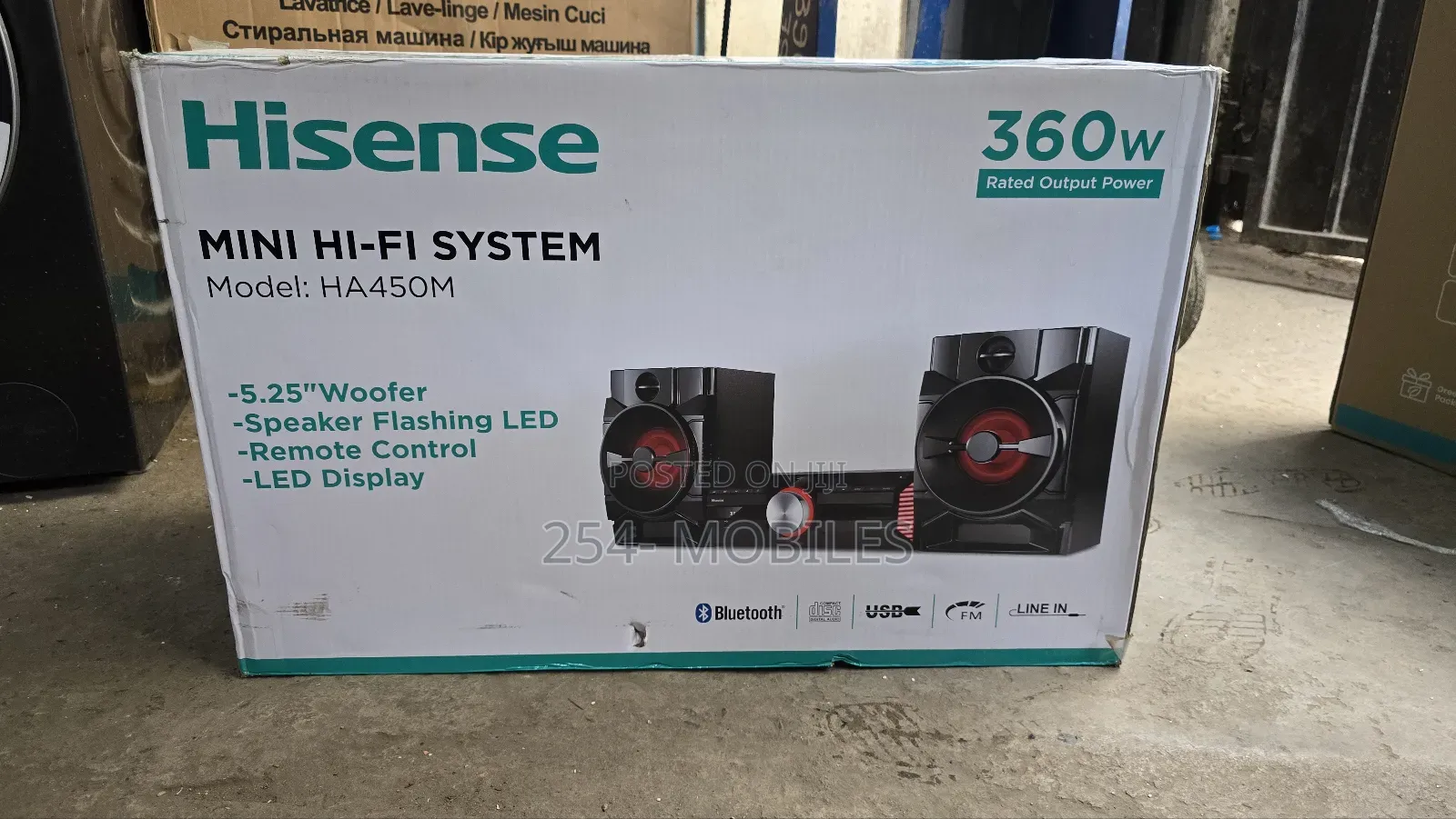 Hisense 360w Mini Hi-Fi System Ha450m