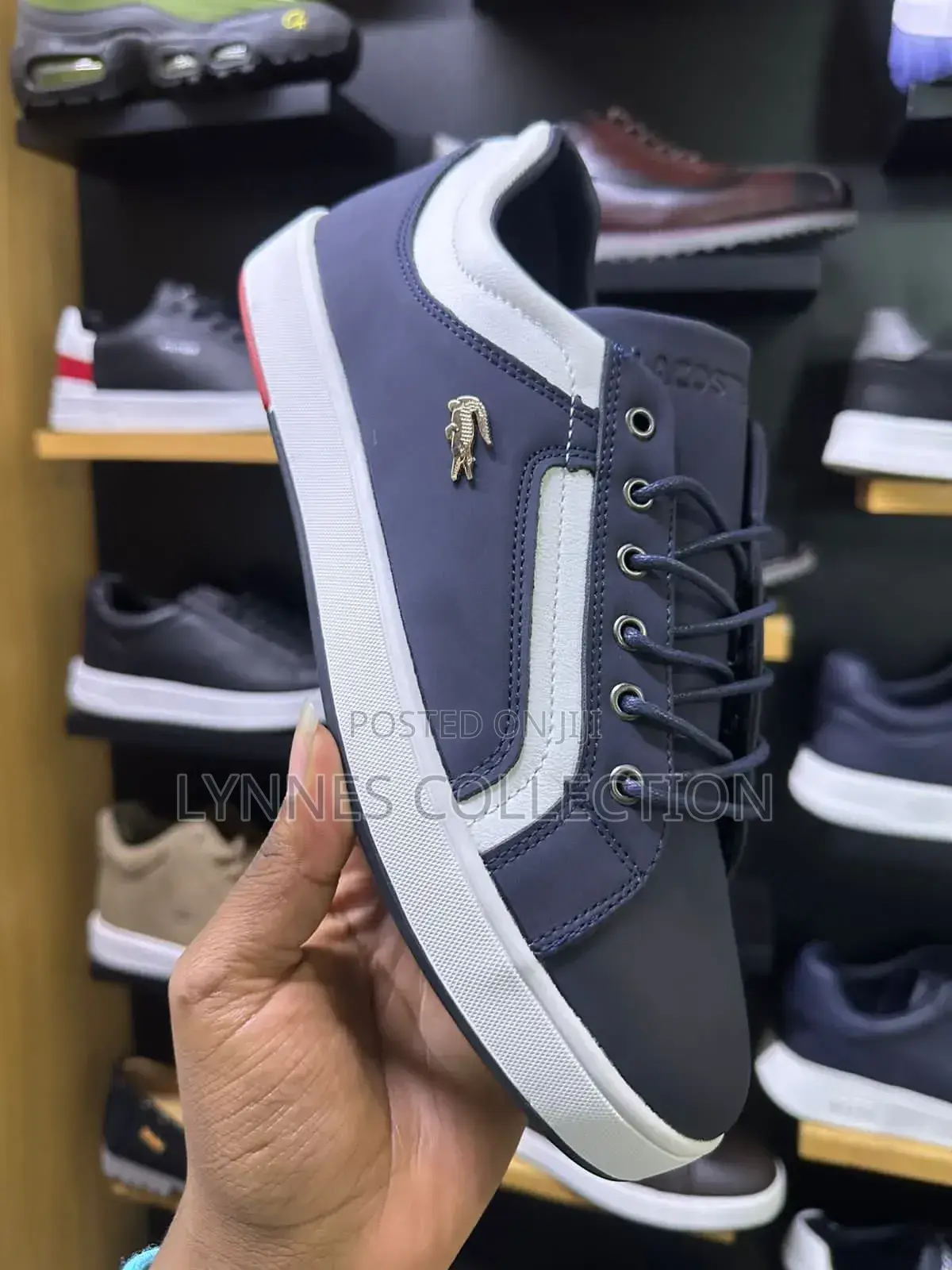 Gray Leather Casual Shoes Men Lacoste Sizes40-45( Boxed)