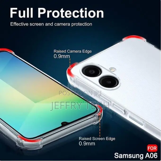 Qweedv Samsung Galaxy A06 Clear, Transparent Case