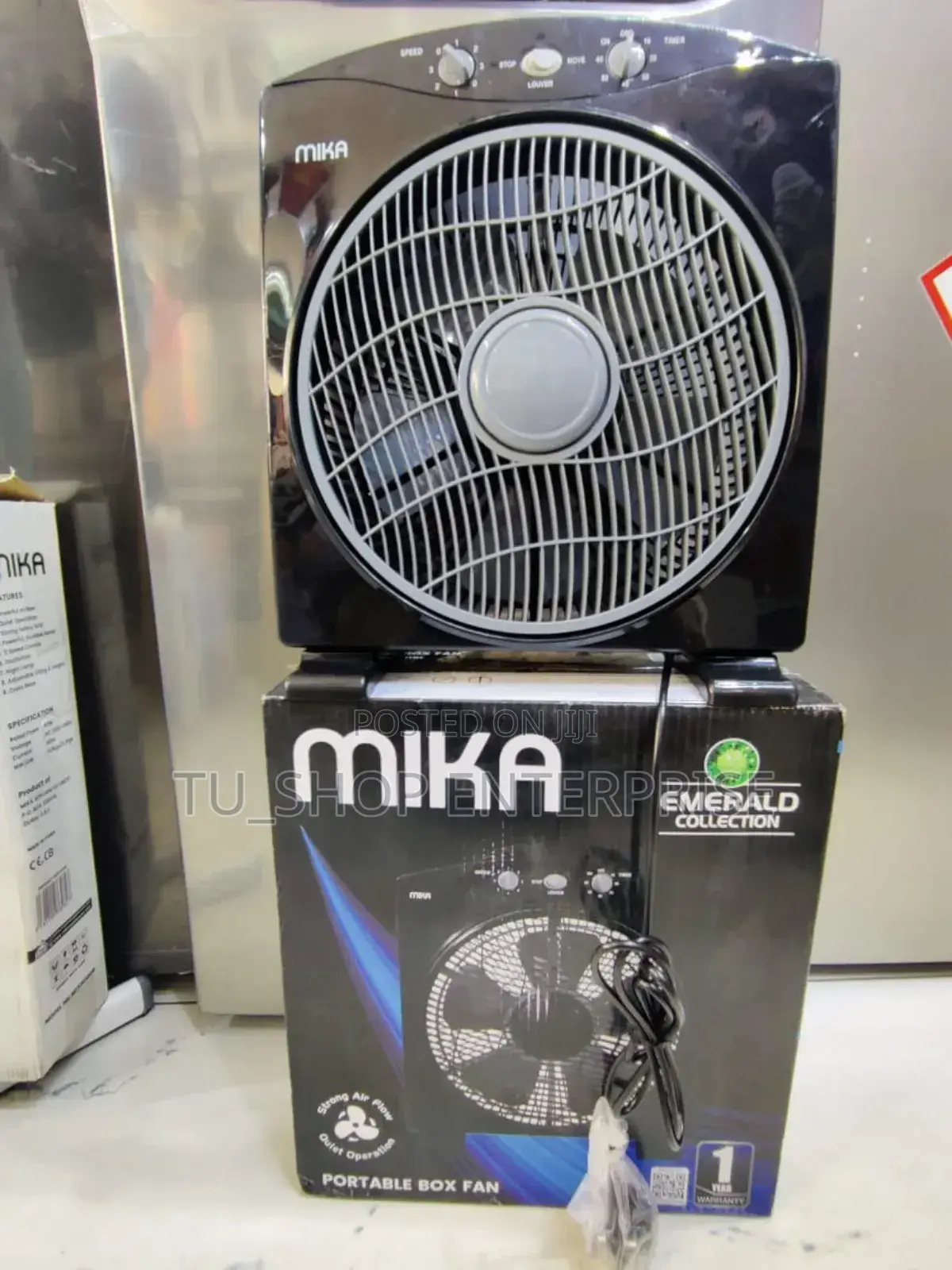 *Mika Portable Box Fan 12"