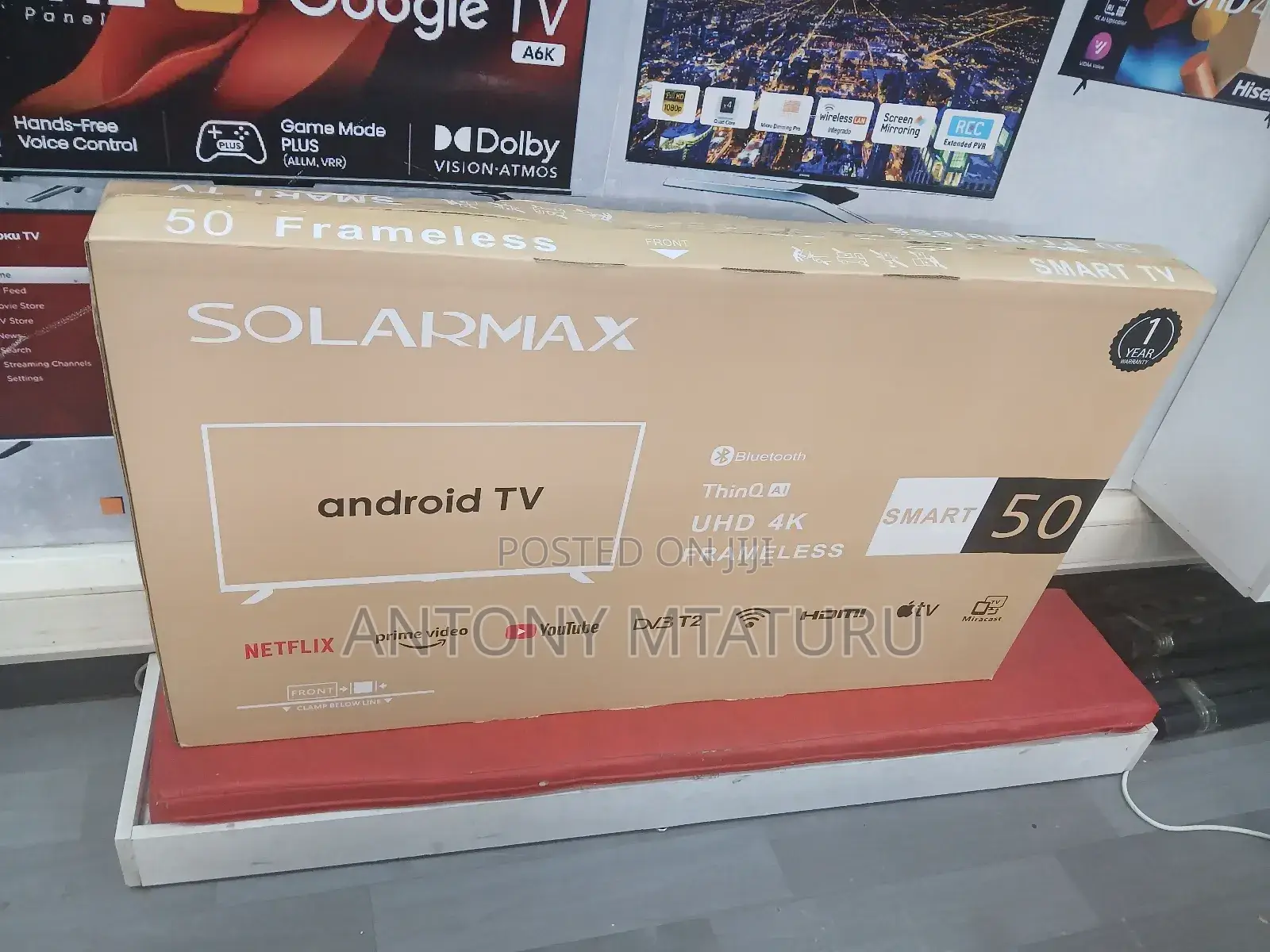 Solarmax 50-Inch Full Hd Led Smart Tv With Built-in Wi-Fi,