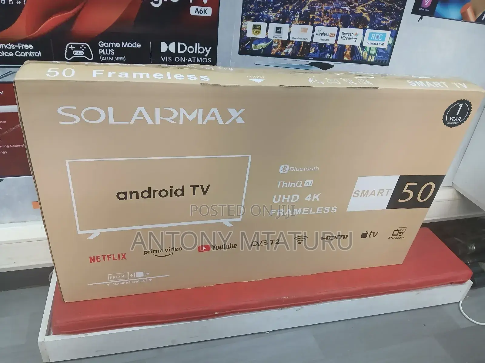 Solarmax 50-Inch Full Hd Led Smart Tv With Built-in Wi-Fi,