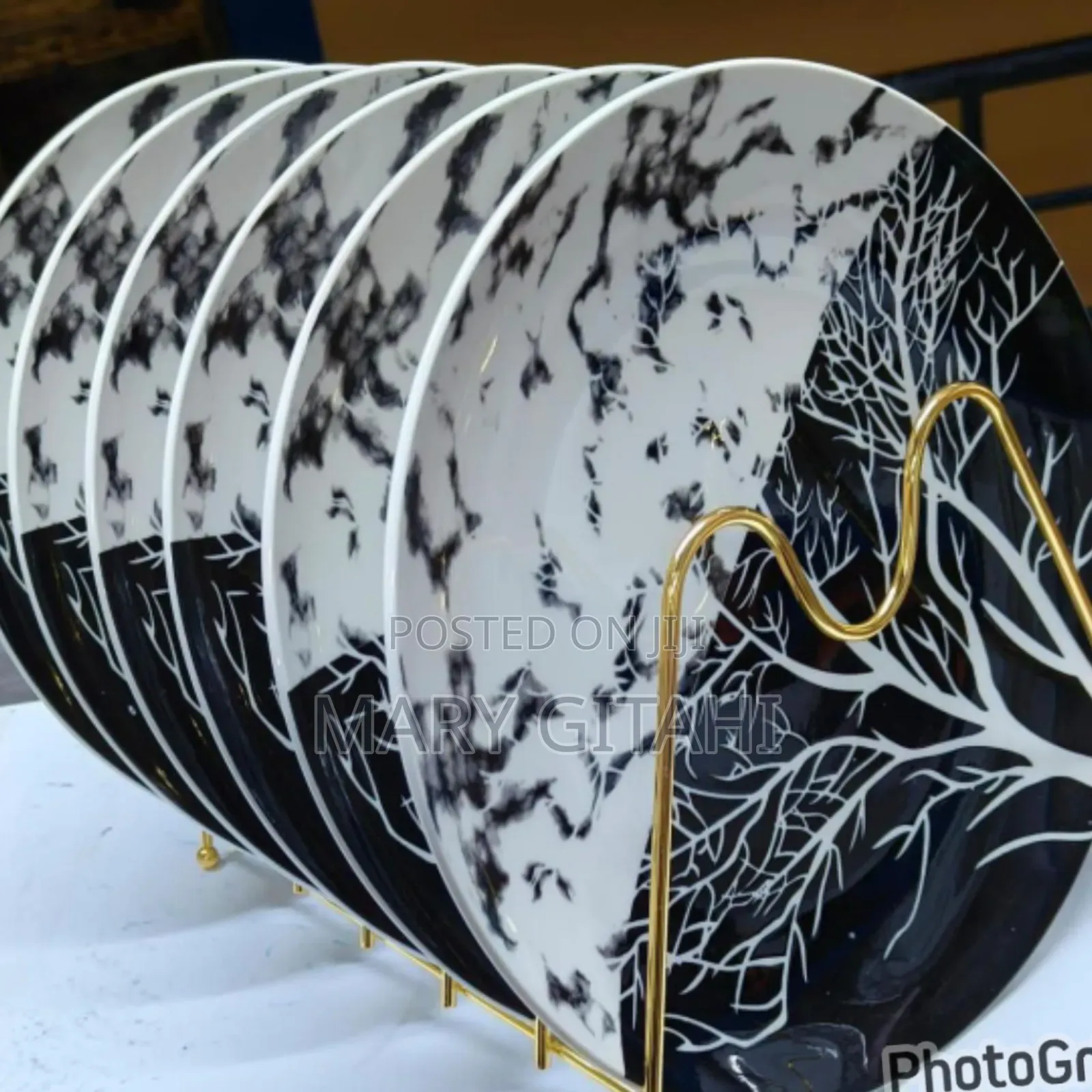 Beautiful Ceramic Tree Plates,Per Set of 6 PCS at 