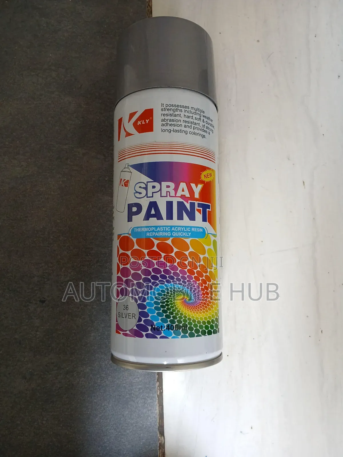 Car Spray Paint - Black,Silver,White Etc