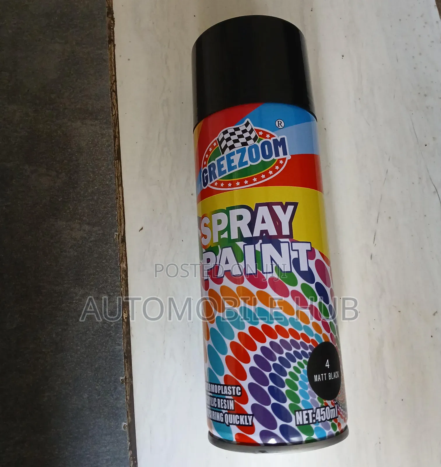 Car Spray Paint - Black,Silver,White Etc