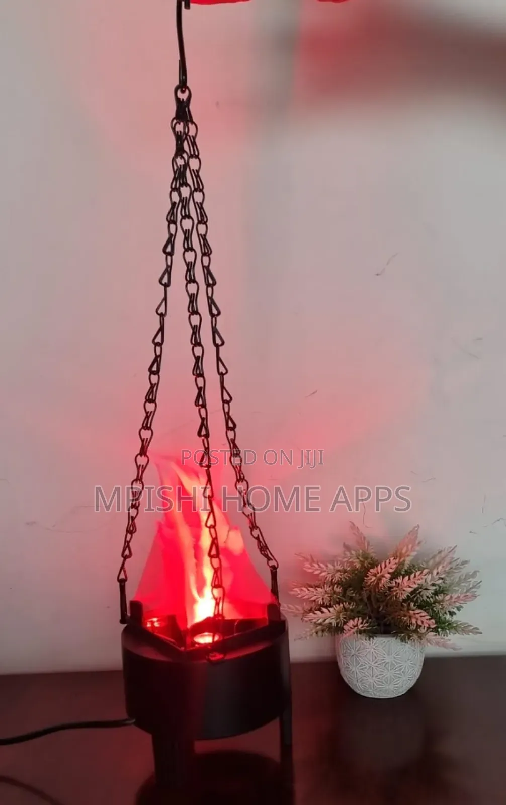 Led Hanging Flame Light Brazier Lamp