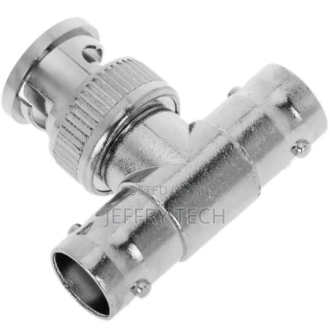 T Connector 1 BNC Male to 2 BNC Female