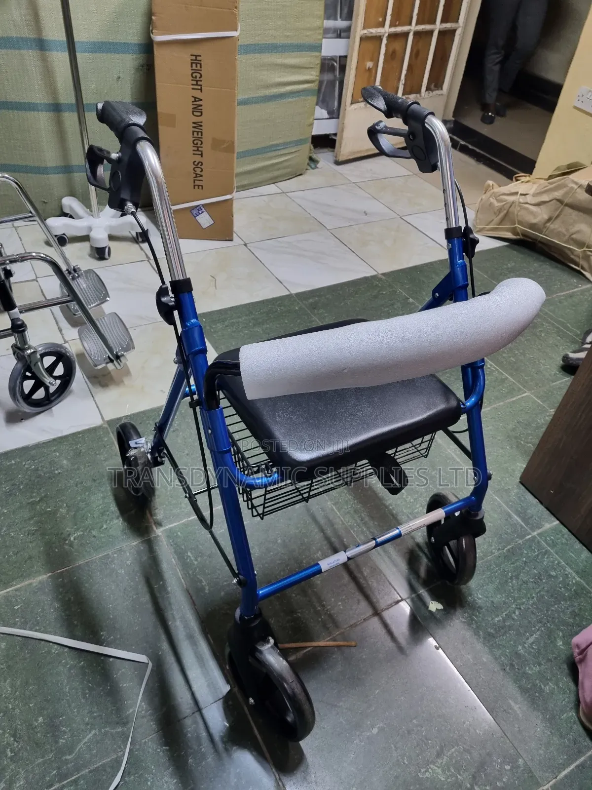 Rollator Walking Frame With Storage Basket