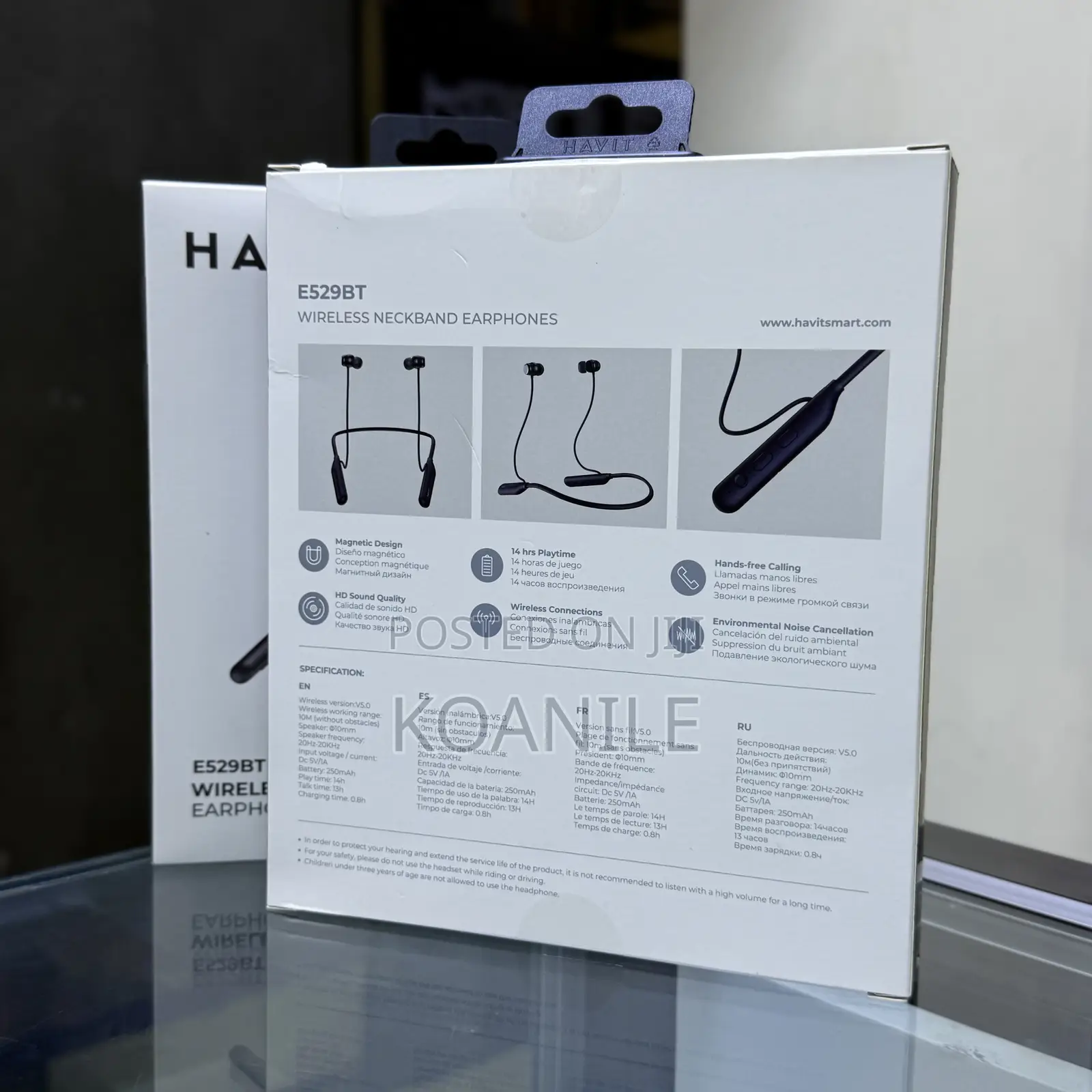 Havit Wireless Neckband Earphones (E529bt)