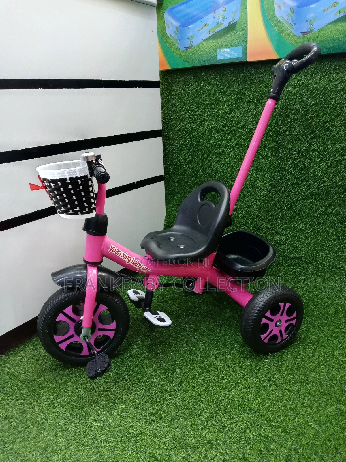 Tricycle With Basket and Handle