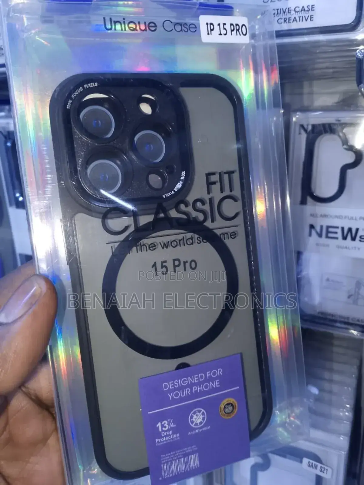 iPhone 15 Pro Unique Cover Case, Antiscratch