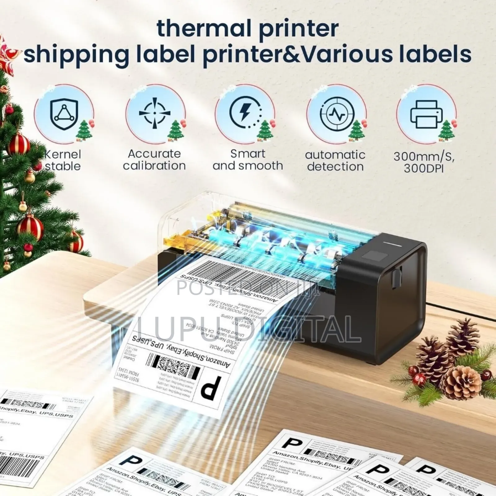 Bluetooth Thermal Label Printer 4x6 Y486bt
