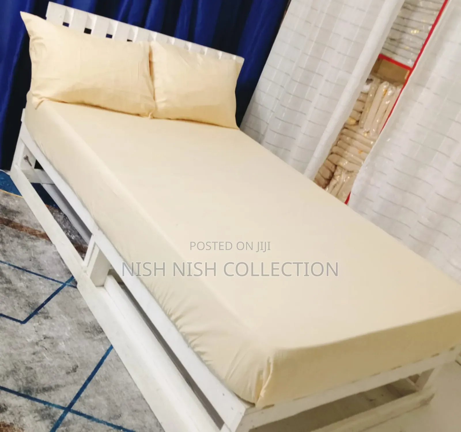 3pc) Cotton Fitted Bedsheet Set