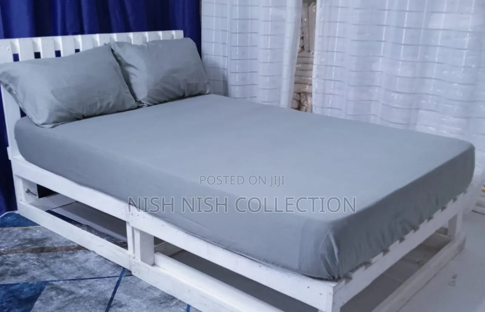 3pc) Cotton Fitted Bedsheet Set