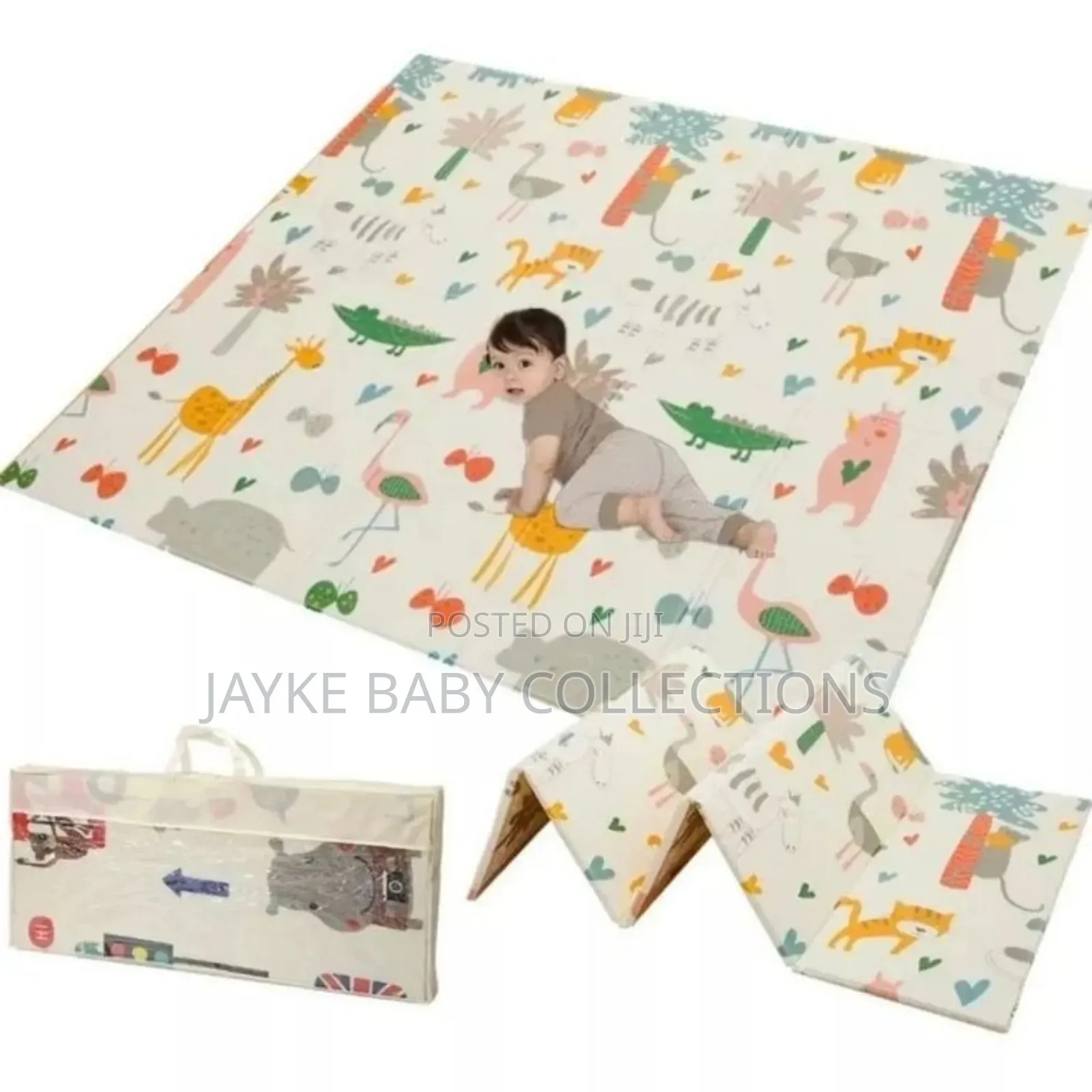 Foldable Reversible Baby Playmat 180x200cm – Safe Easy