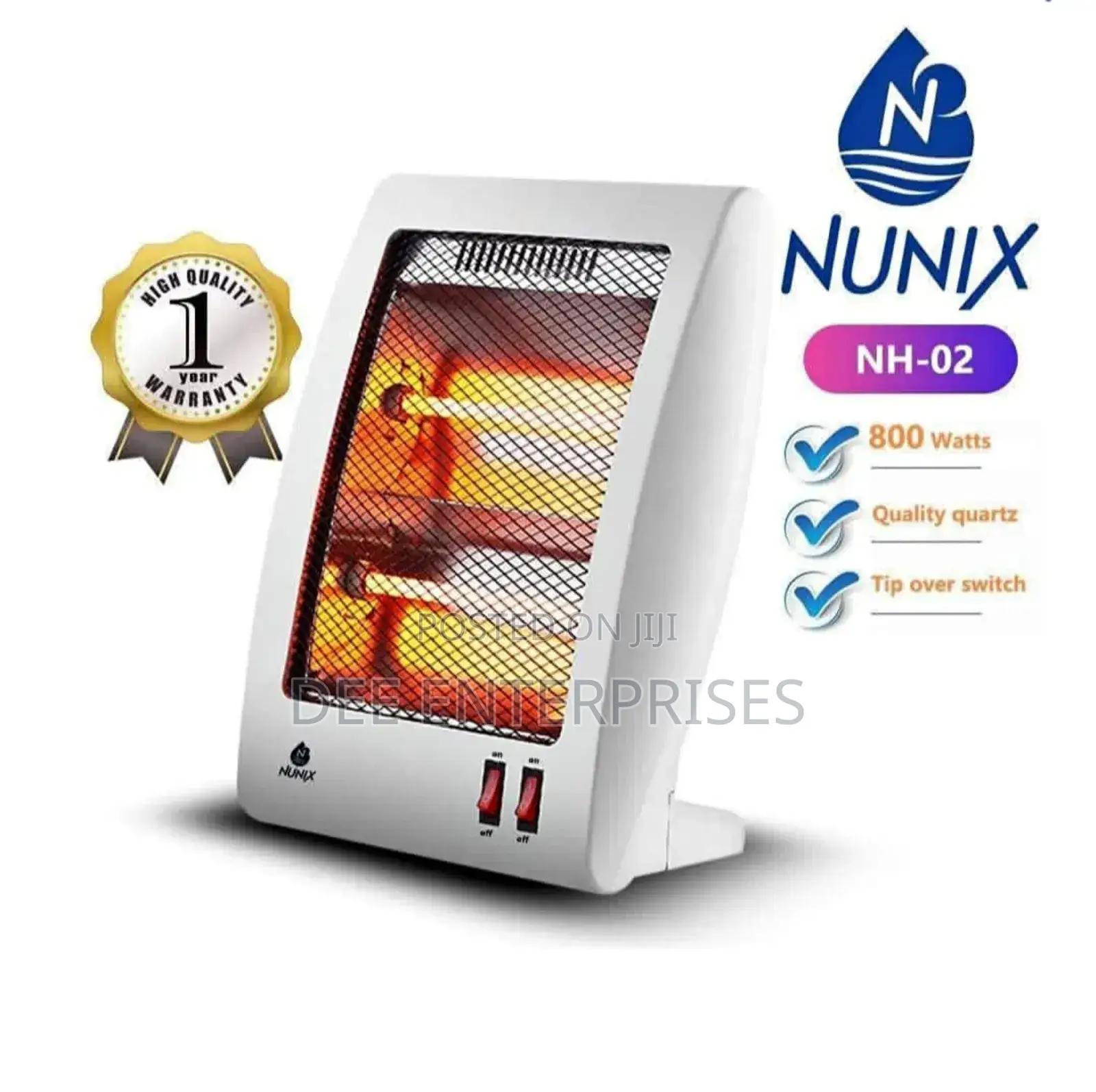Nunix Portable Electric Roomheater With Over Heat Protection