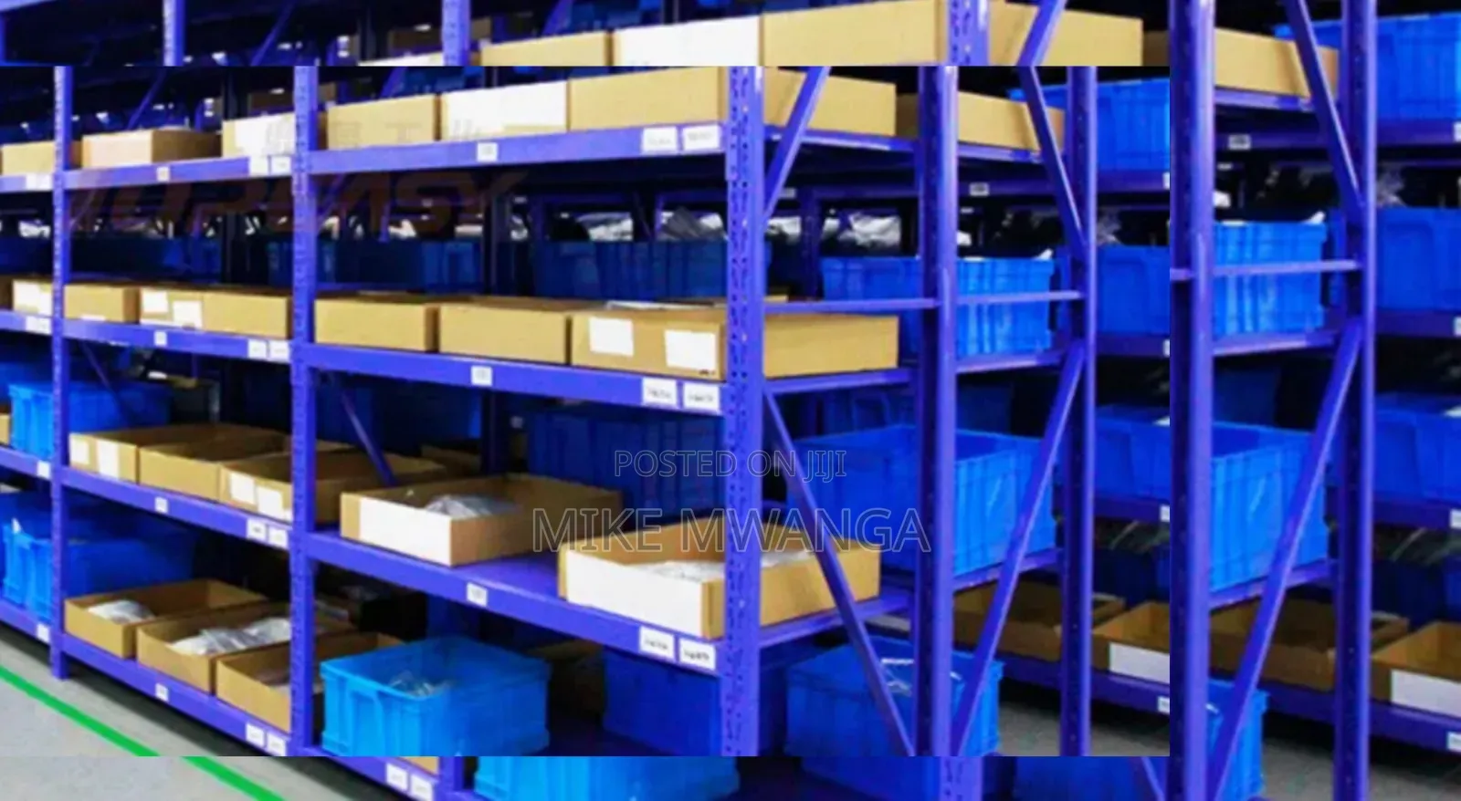 Flexible 2x2x0.5m, 4 Level Racking Shelves