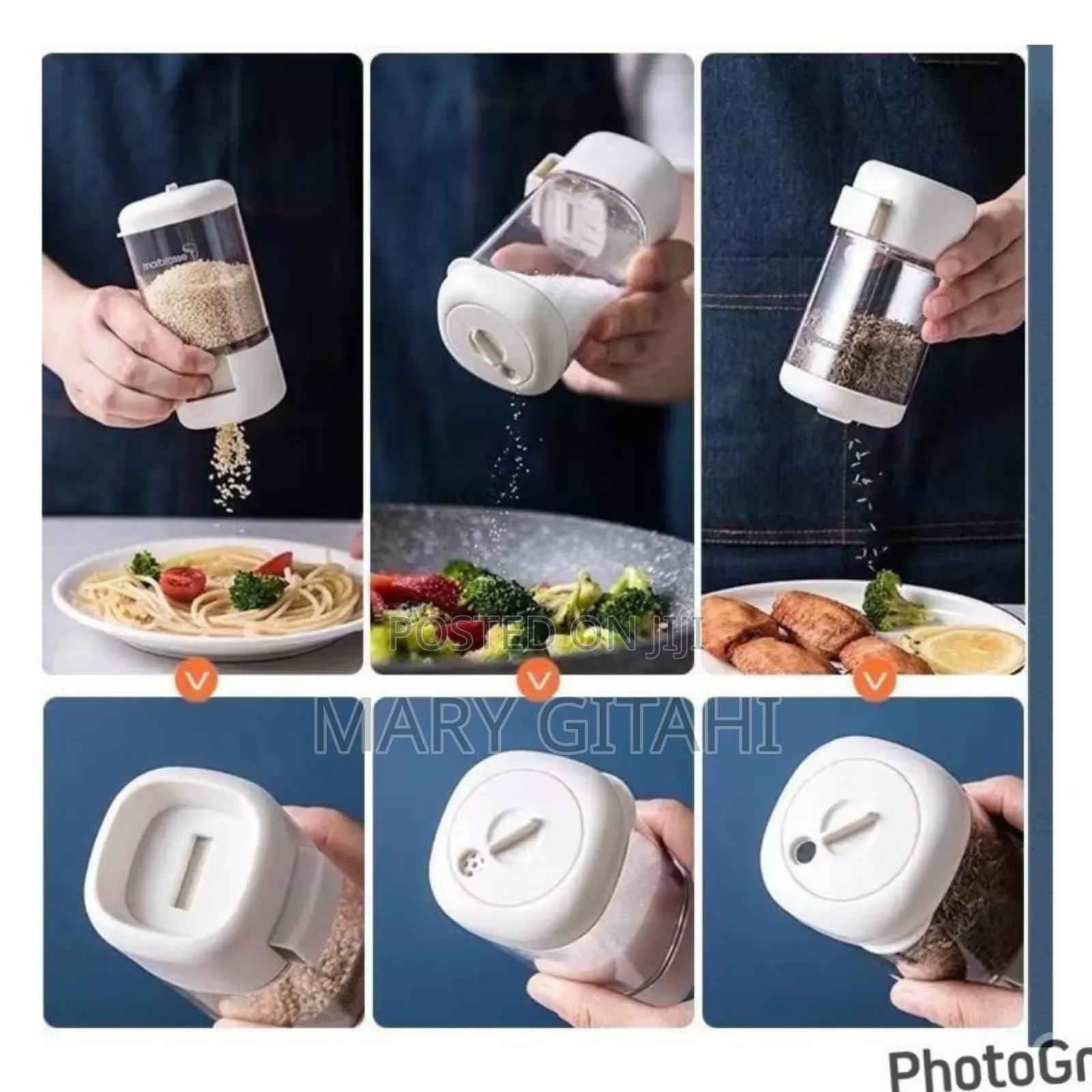 3 Way Seasoning Jar Salt Shaker