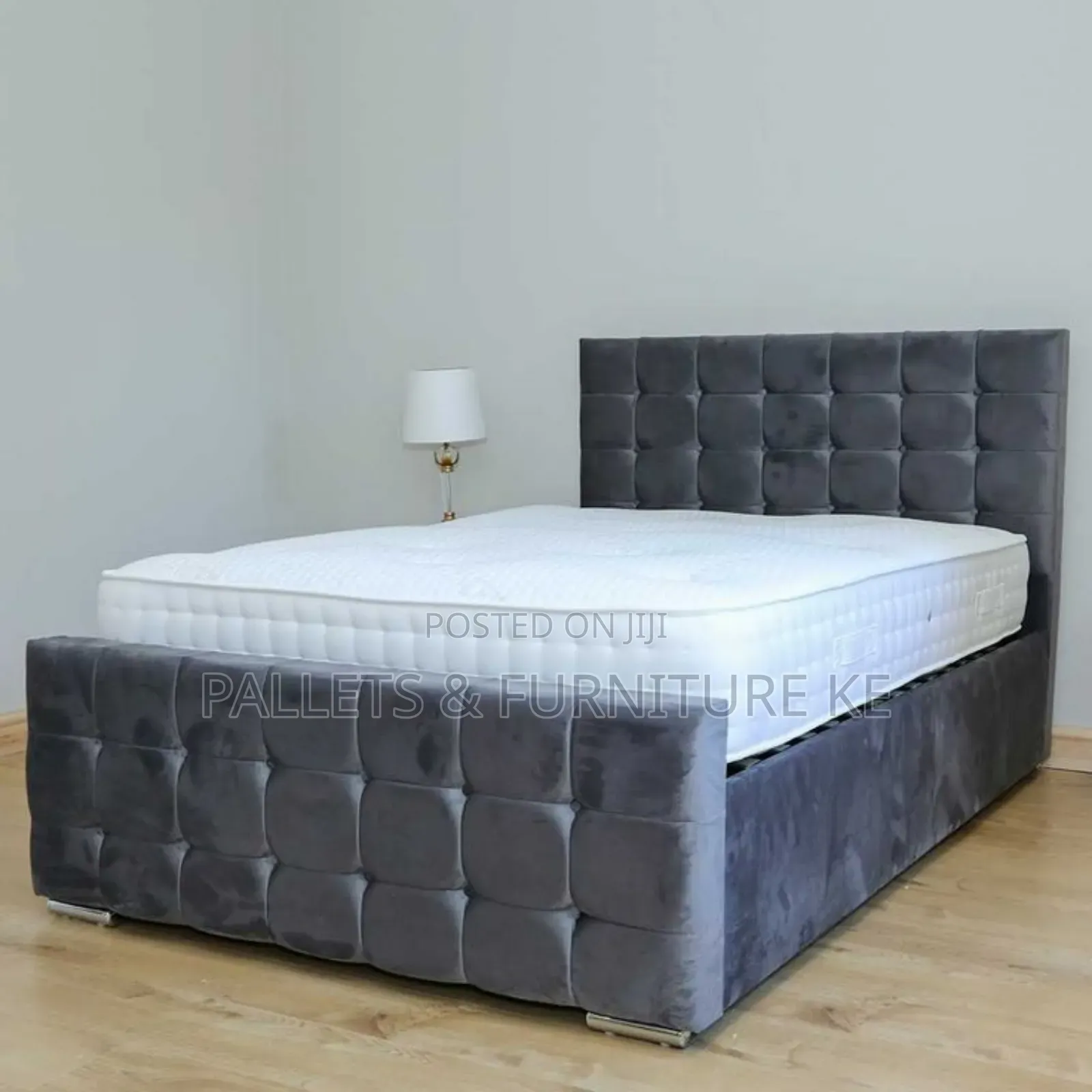 Cube Upholstered Bed
