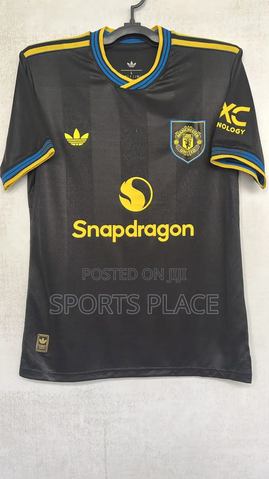 New Manchester United Black 3rd Kit Player Jersey