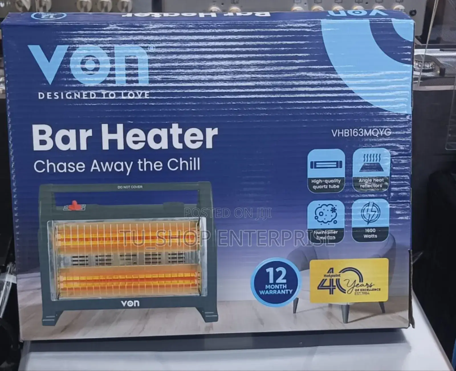 Von Quartz Room Heater With Humidifier