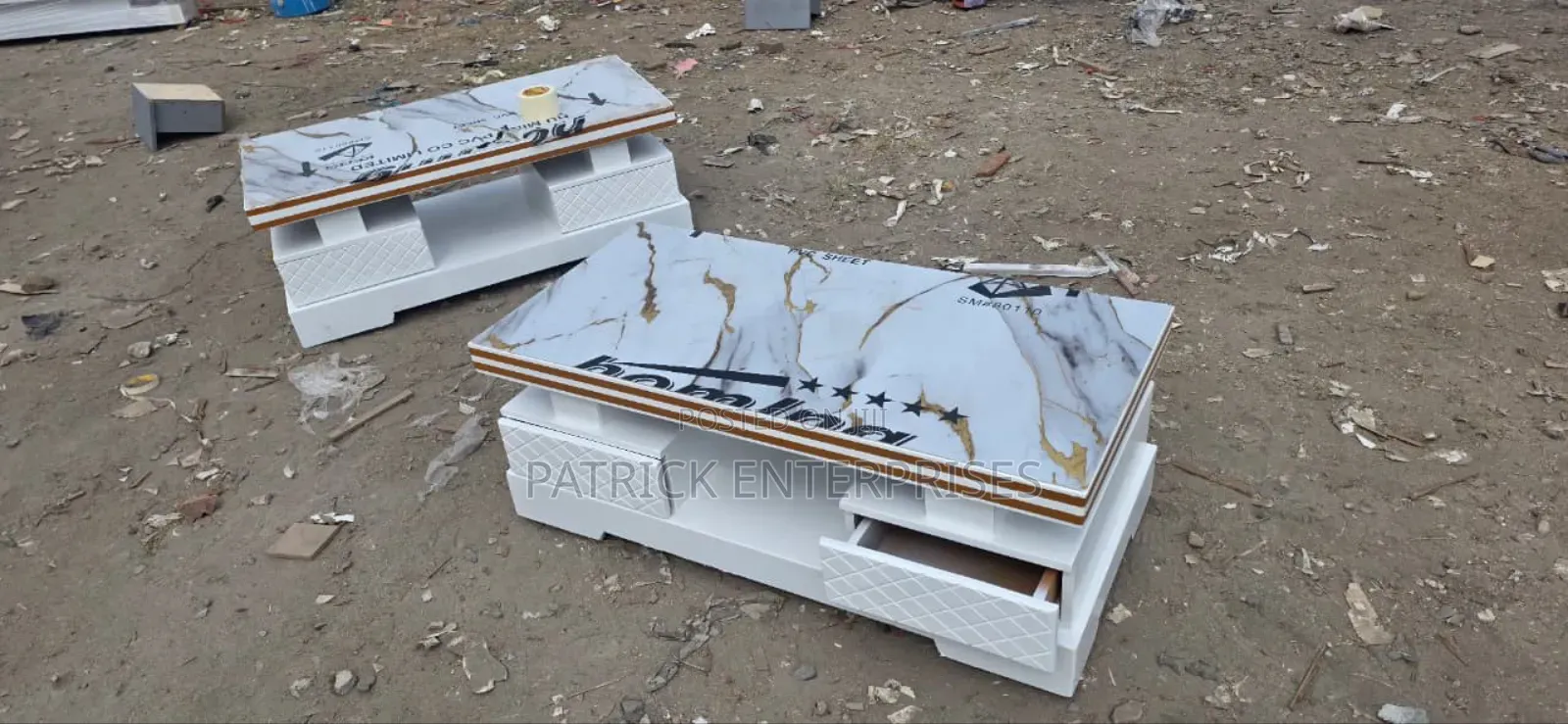 Modern Coffee Table With Marble Top