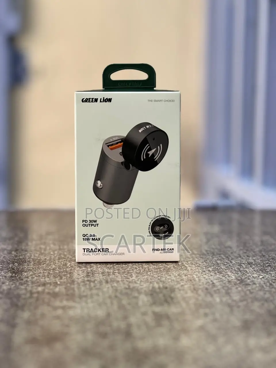 Green Lion Tracker  Dual Port Car Charger 30w
