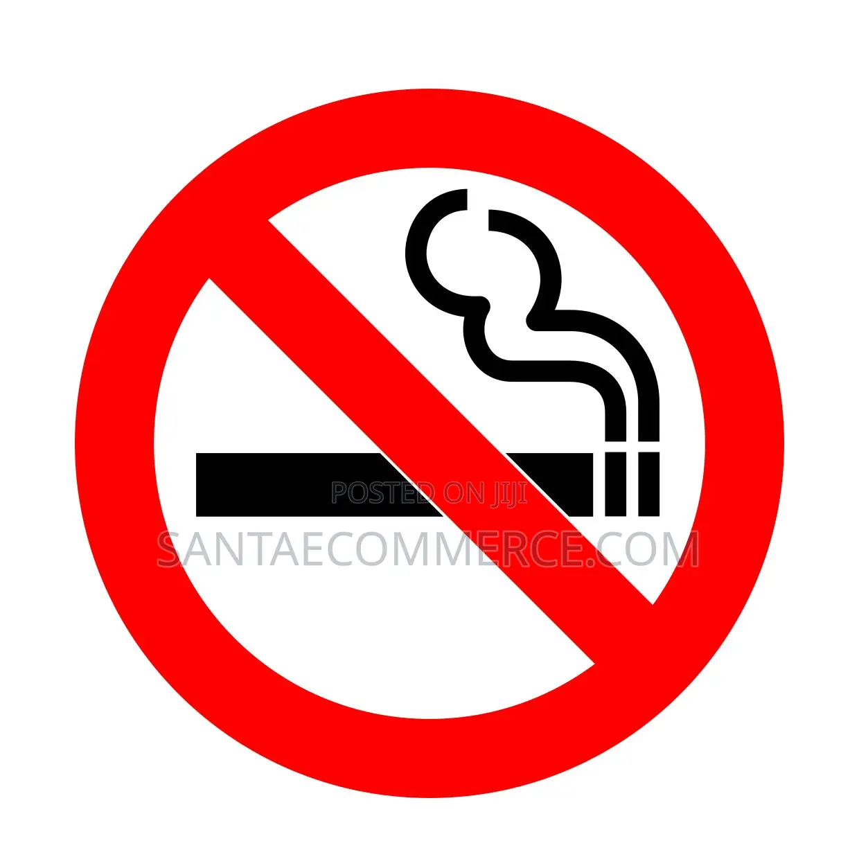 No Smoking Prohibition Warning Sign Sticker
