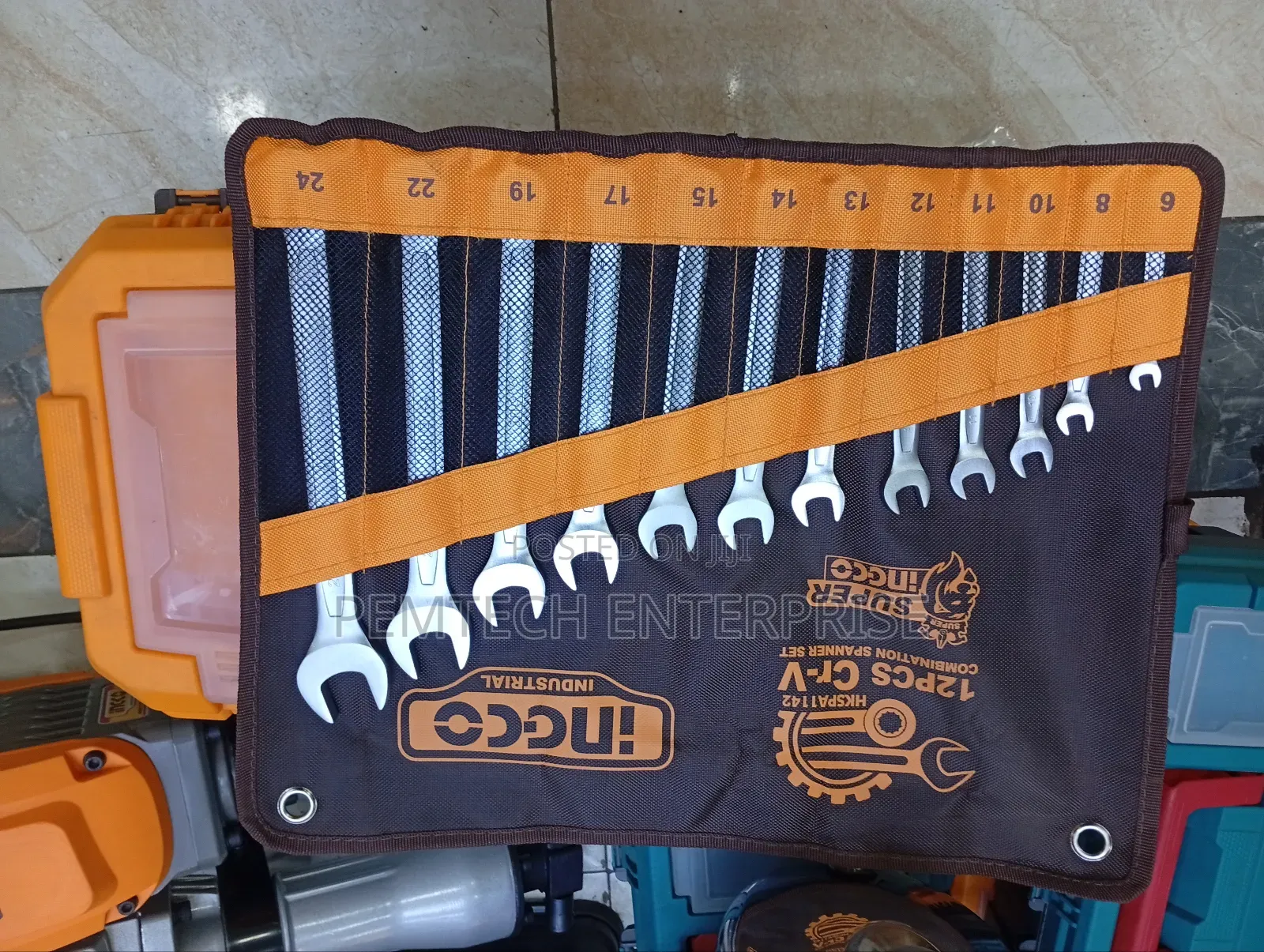 Ingco 12-Piece Combination Spanner Set,
