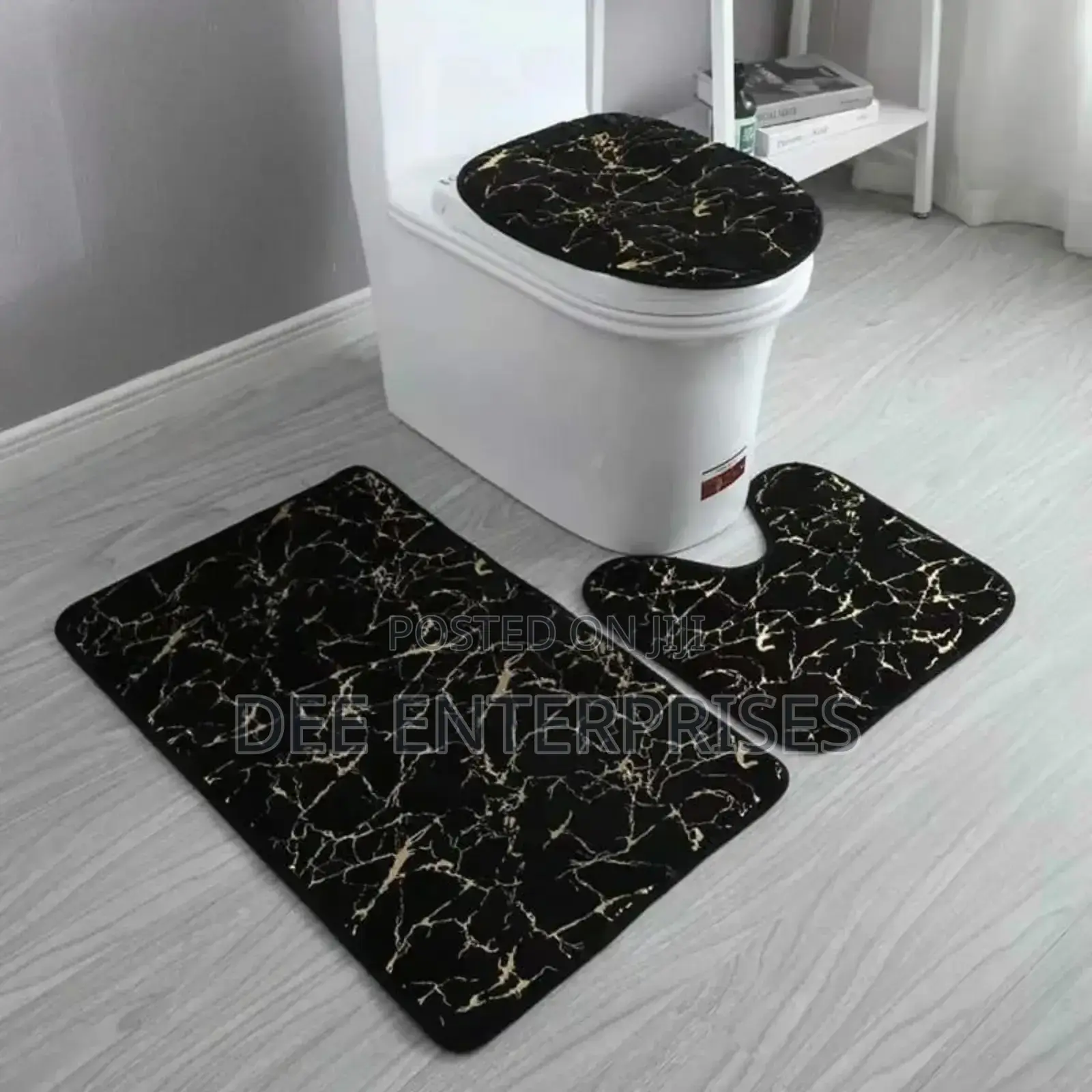 Marble Pattern 3pcs Bathroom Mats