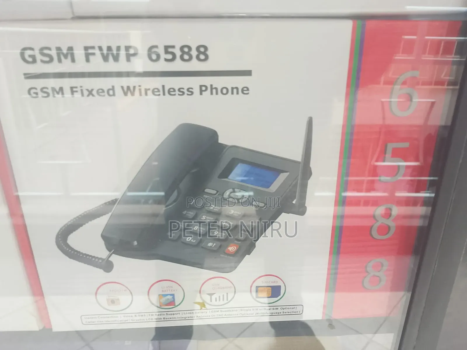 Ets 6588 GSM Fixed Wireless Phone With Sim Card Slot